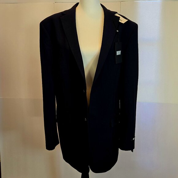 DKNY Men's Suit Blazer Jacket Duran Sz: 44L Navy - Picture 2 of 11